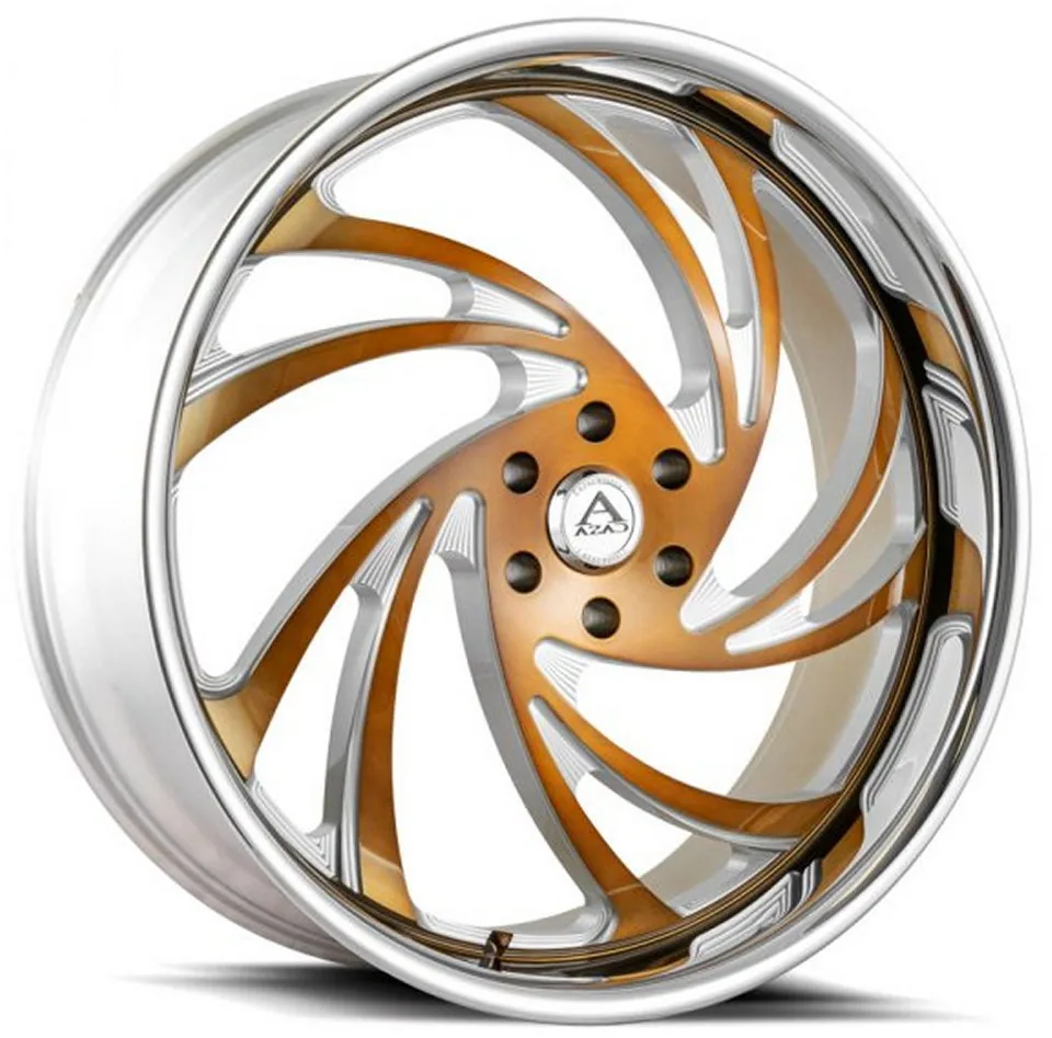 AZAD AZ DRIP Brushed Gold w/ Chrome Stainless Steel Lip 1 of 1