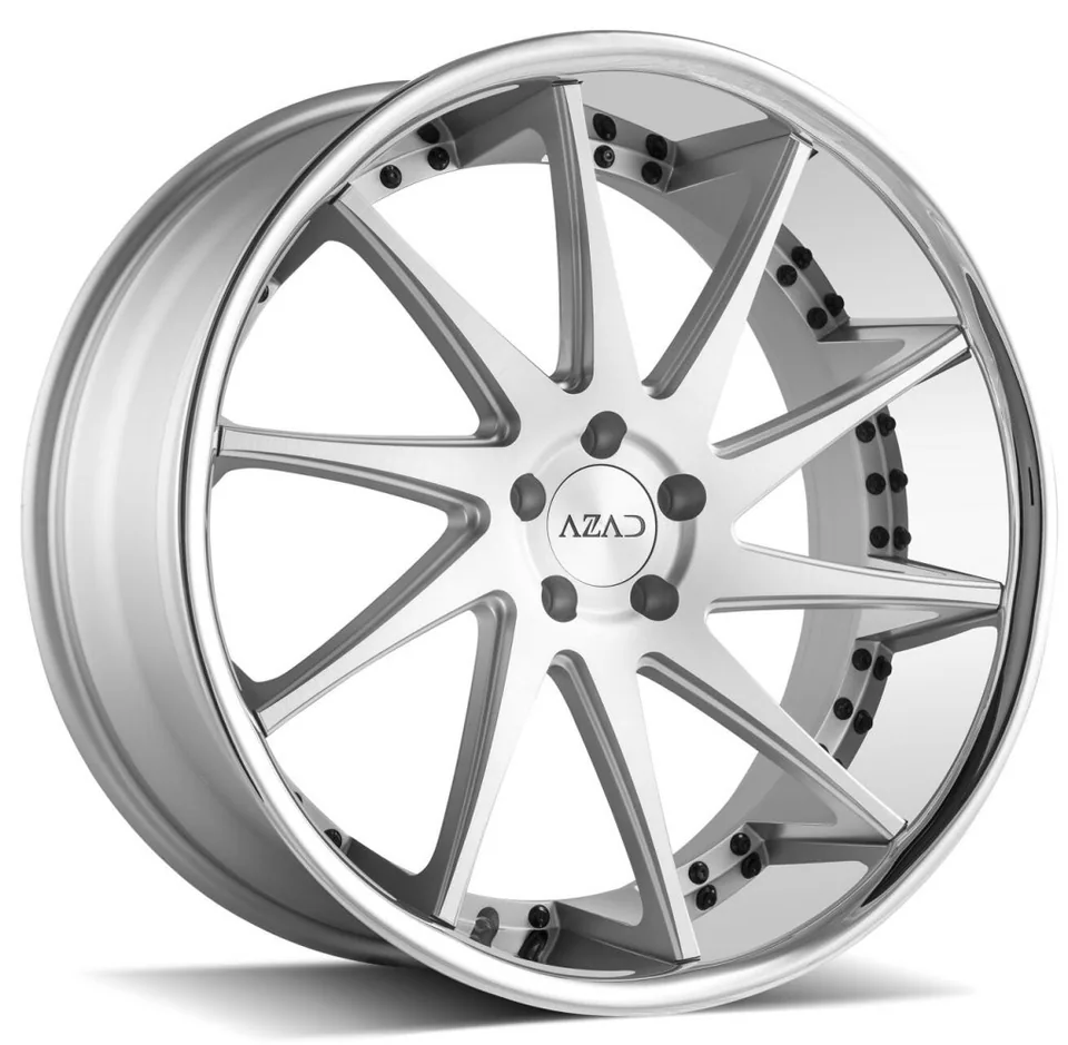 AZAD AZ23 Brushed Face w/ Chrome SS Lip 1 of 2