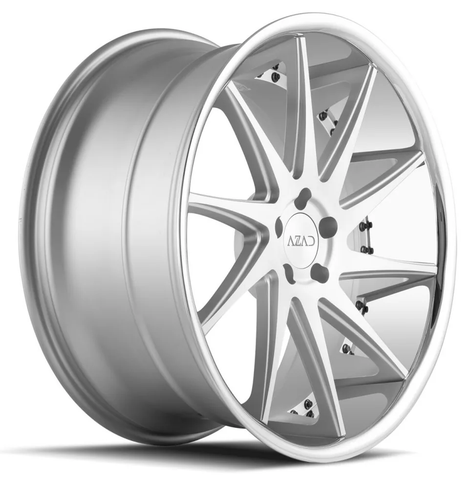 AZAD AZ23 Brushed Face w/ Chrome SS Lip 2 of 2