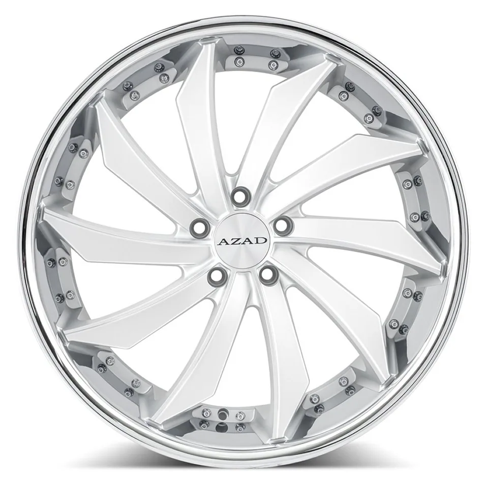 AZAD AZ911 Silver w/ Chrome SS Lip 3 of 4
