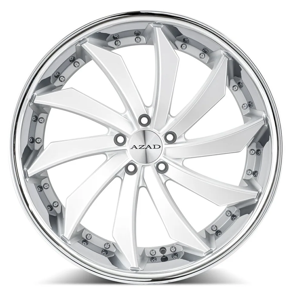 AZAD AZ911 Silver w/ Chrome SS Lip 4 of 4