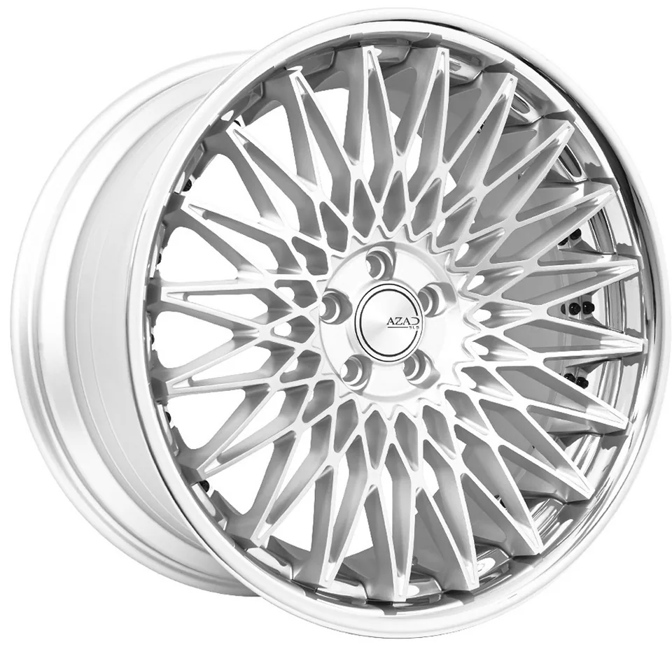 AZAD AZSLS2.0 Brushed Silver w/ Chrome Stainless Steel Lip 1 of 1