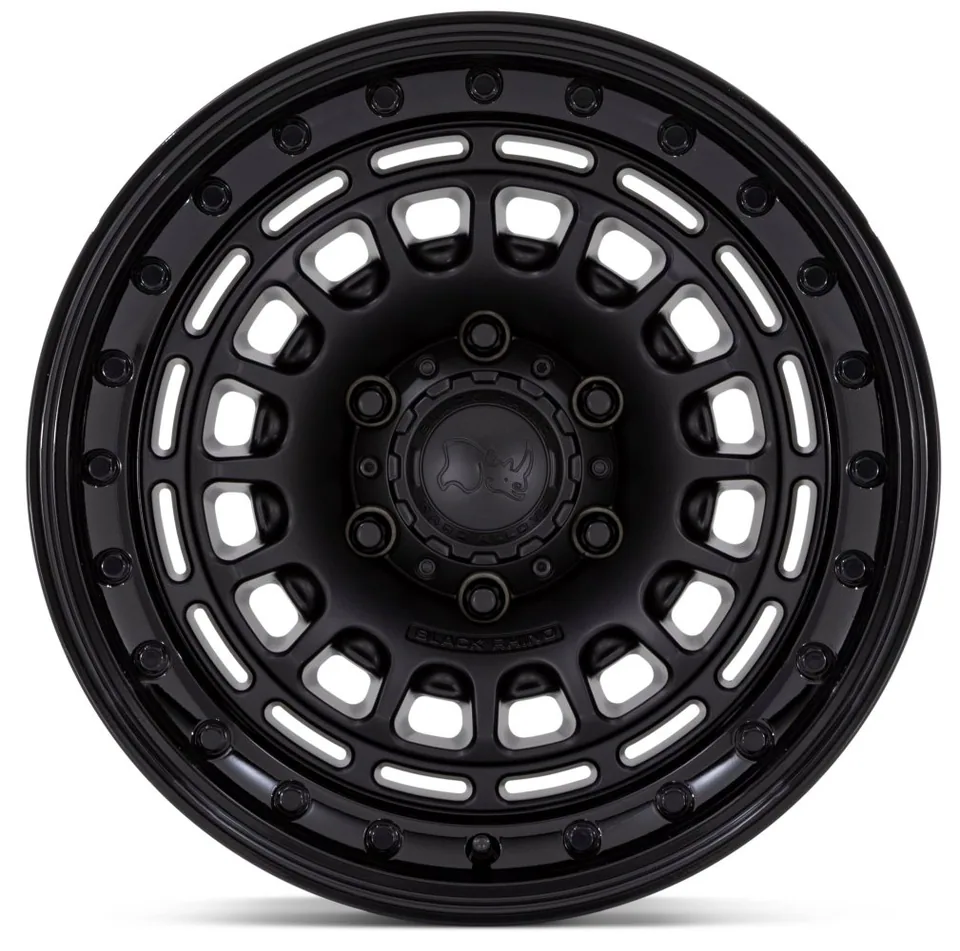 Black Rhino BR014 Sahara Matte Black w/ Gloss Black Lip 2 of 3