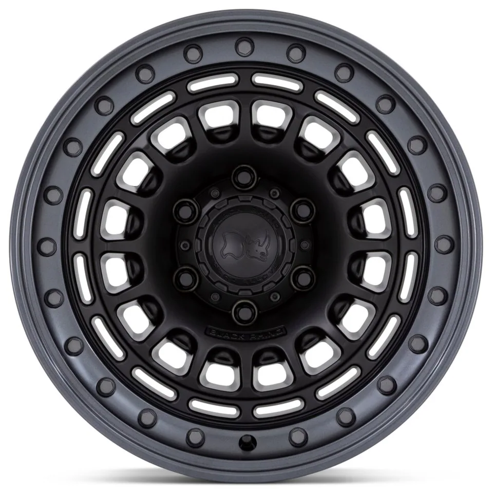 Black Rhino BR014 Sahara Matte Black w/ Gunmetal Lip 3 of 3