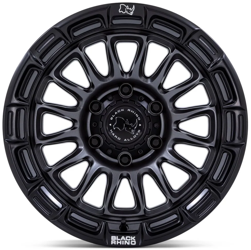 Black Rhino BR025 Rival Matte Gunmetal w/ Matte Black Lip 2 of 3
