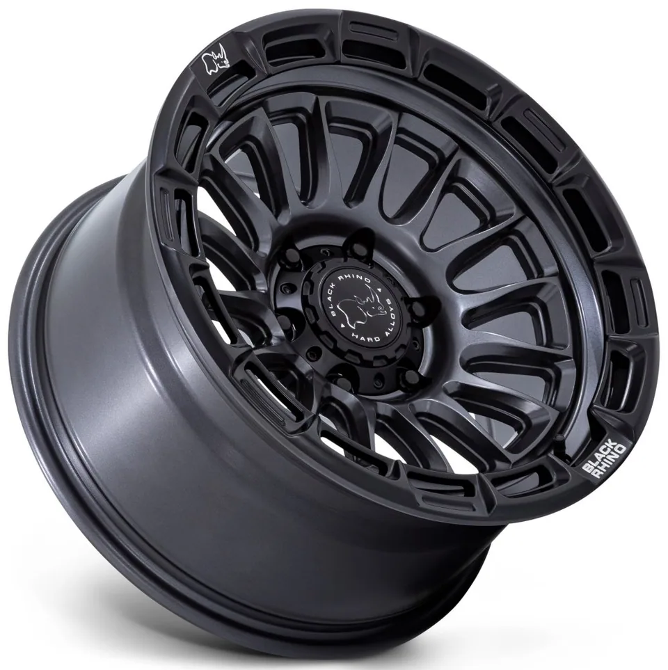 Black Rhino BR025 Rival Matte Gunmetal w/ Matte Black Lip 3 of 3