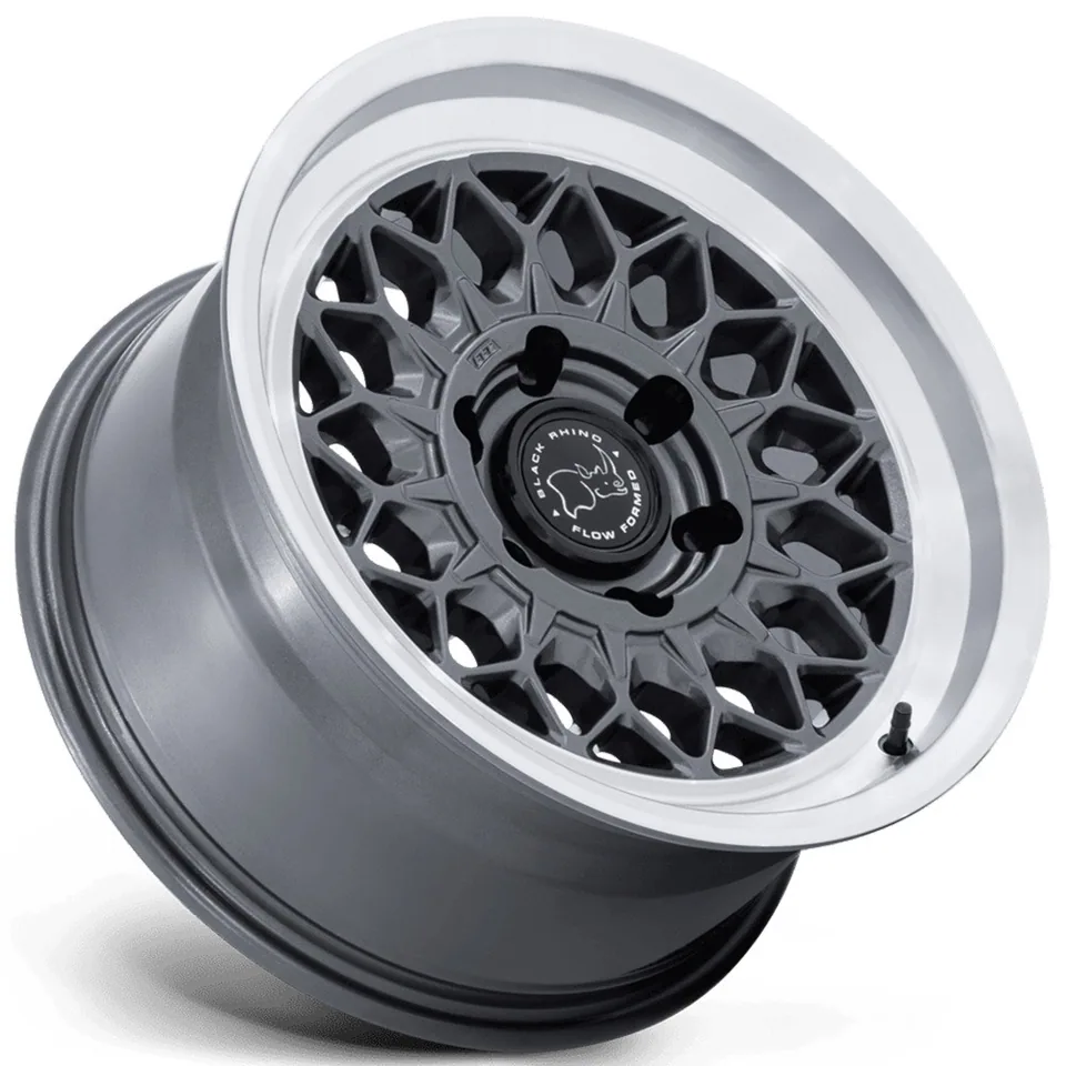 Black Rhino BR034 Graz Gloss Gunmetal w/ Machined Lip 3 of 3