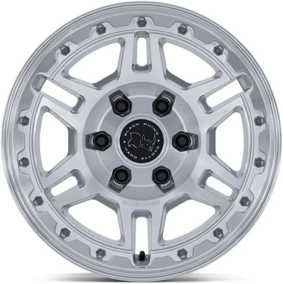 Black Rhino BR039 Vanguard Gloss Silver Machined 2 of 3