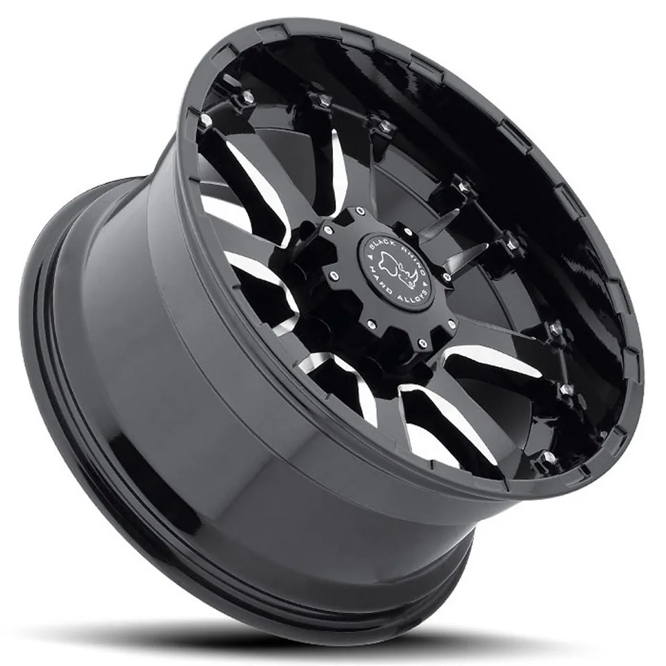Black Rhino Sierra Gloss Black w/ Milled Spokes 5 of 12