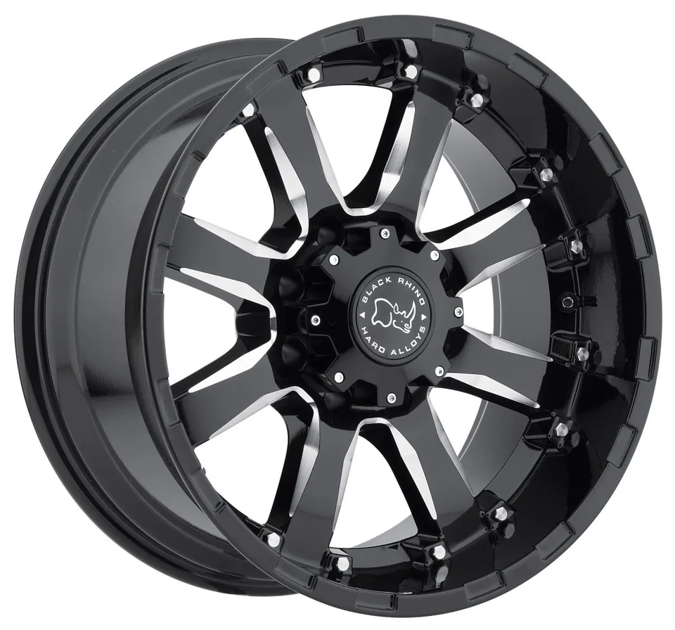 Black Rhino Sierra Gloss Black w/ Milled Spokes 7 of 12