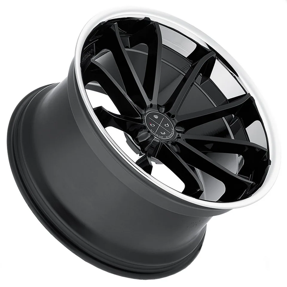 Blaque Diamond BD-23 Gloss Black w/ Chrome Stainless Steel Lip 3 of 6