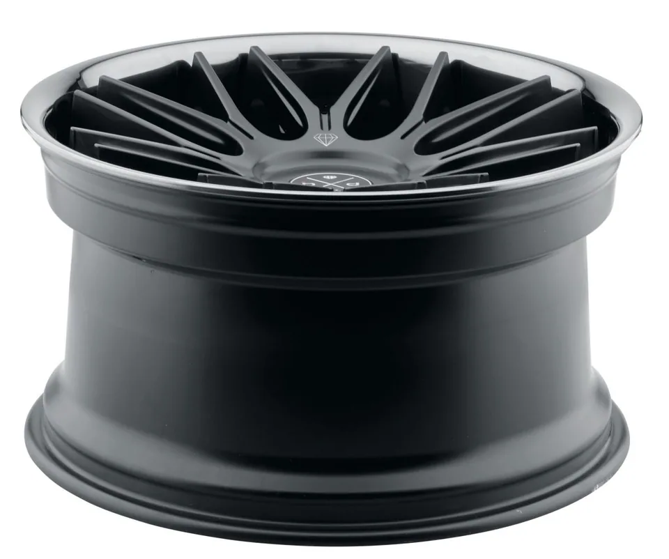 Blaque Diamond BD-27 Satin Black w/ Black Chrome Stainless Steel Lip 4 of 6