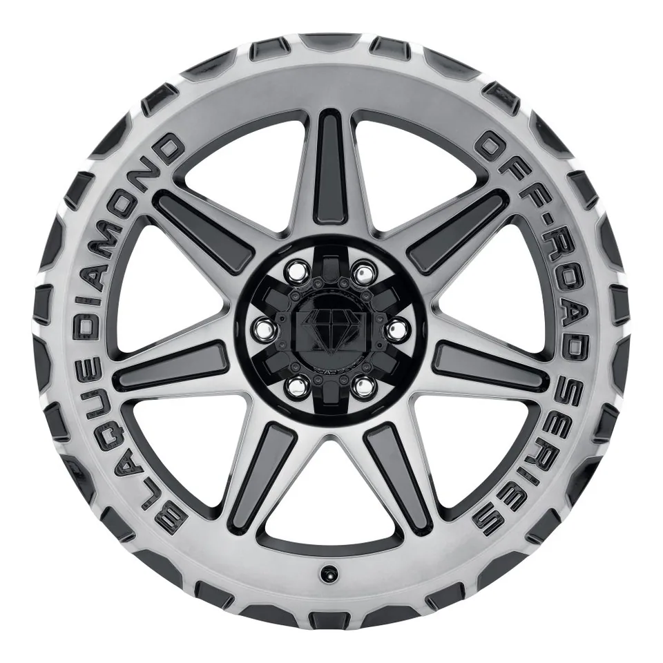 Blaque Diamond Off-Road BD-O102 Gloss Black Machined & Tinted 6x135 2 of 3