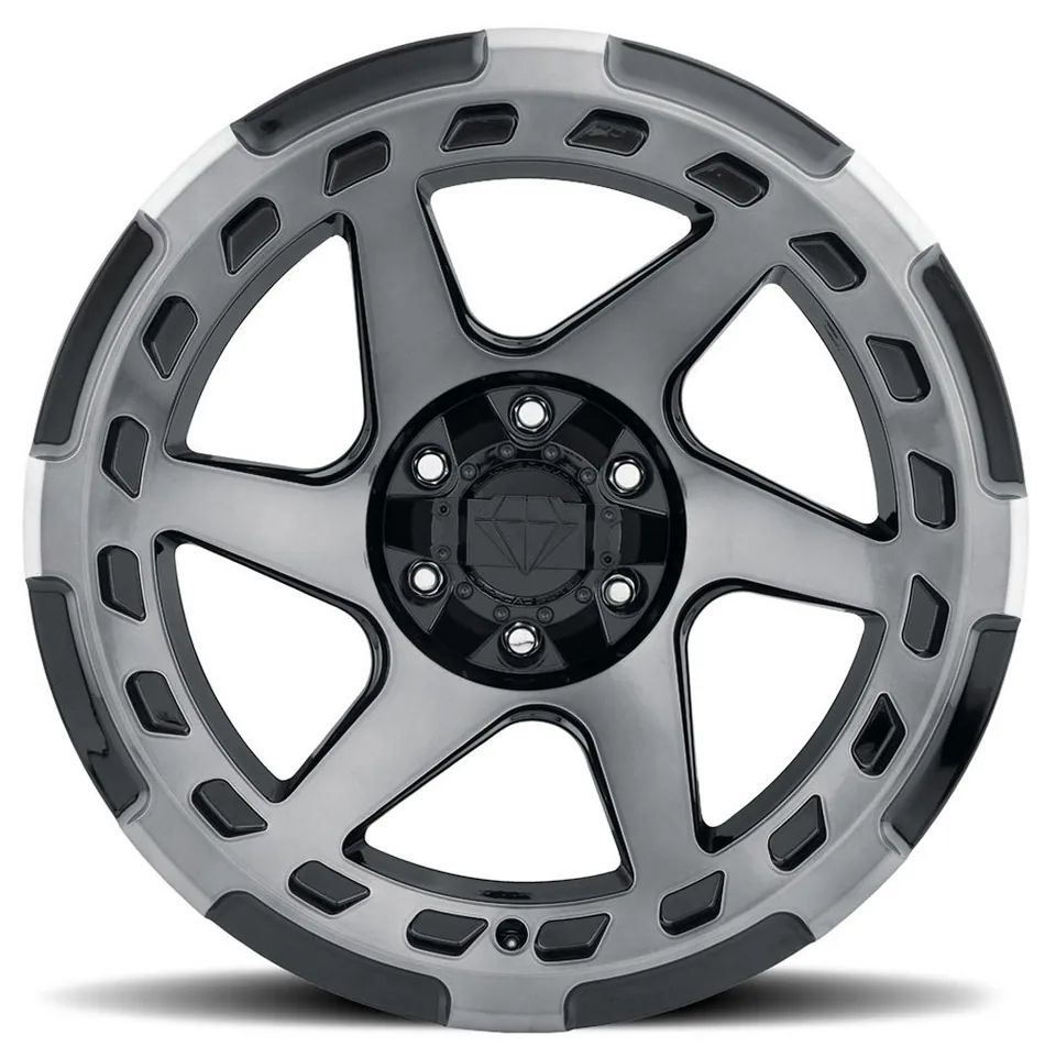 Blaque Diamond Off-Road BD-O728 Gloss Black Machined & Tinted 6x135 2 of 6