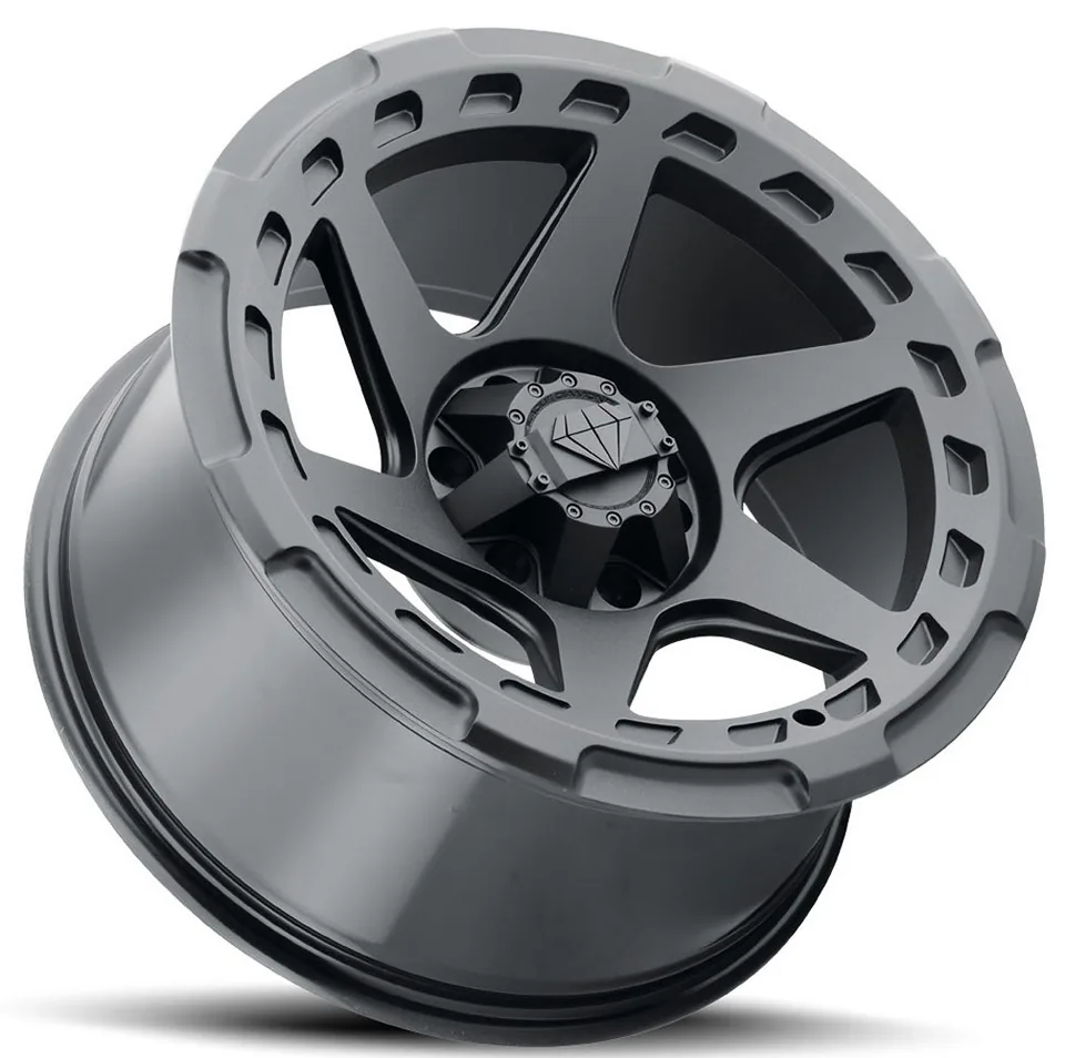 Blaque Diamond Off-Road BD-O728 Matte Textured Black 6x135 3 of 6