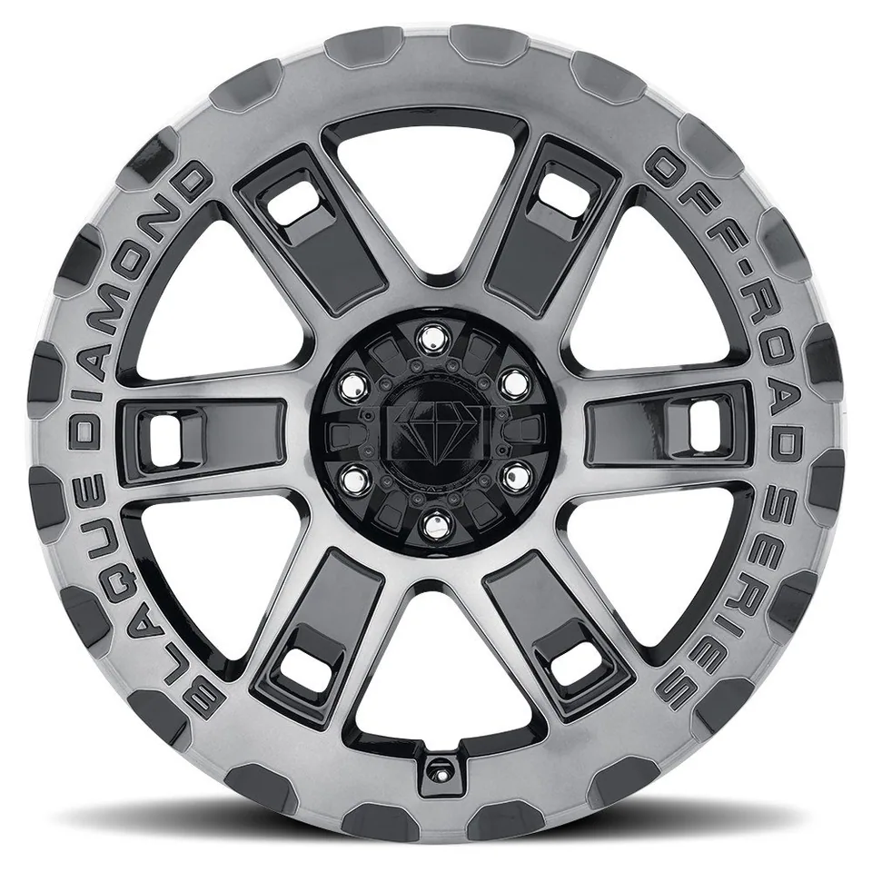 Blaque Diamond Off-Road BD-O801 Gloss Black Machined & Tinted 6x135 2 of 3