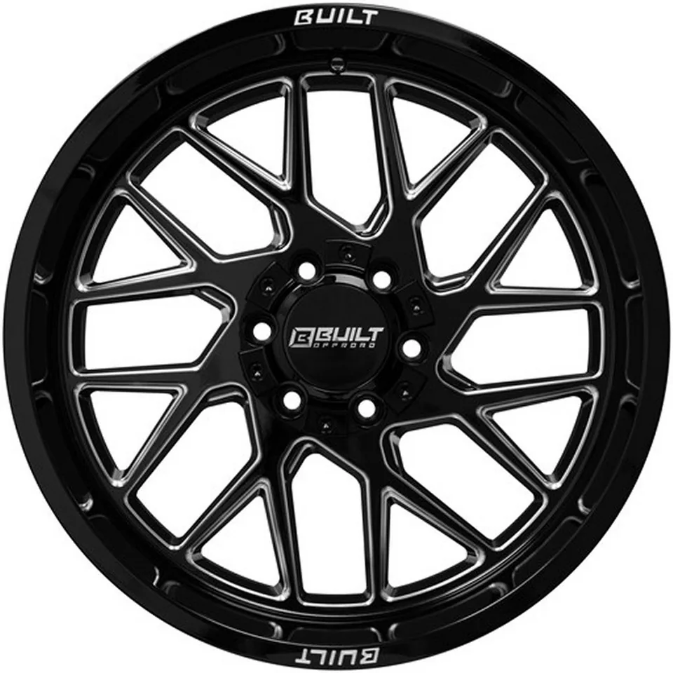Built Off-Road BTO-3 Gloss Black Milled 6x135 2 of 3