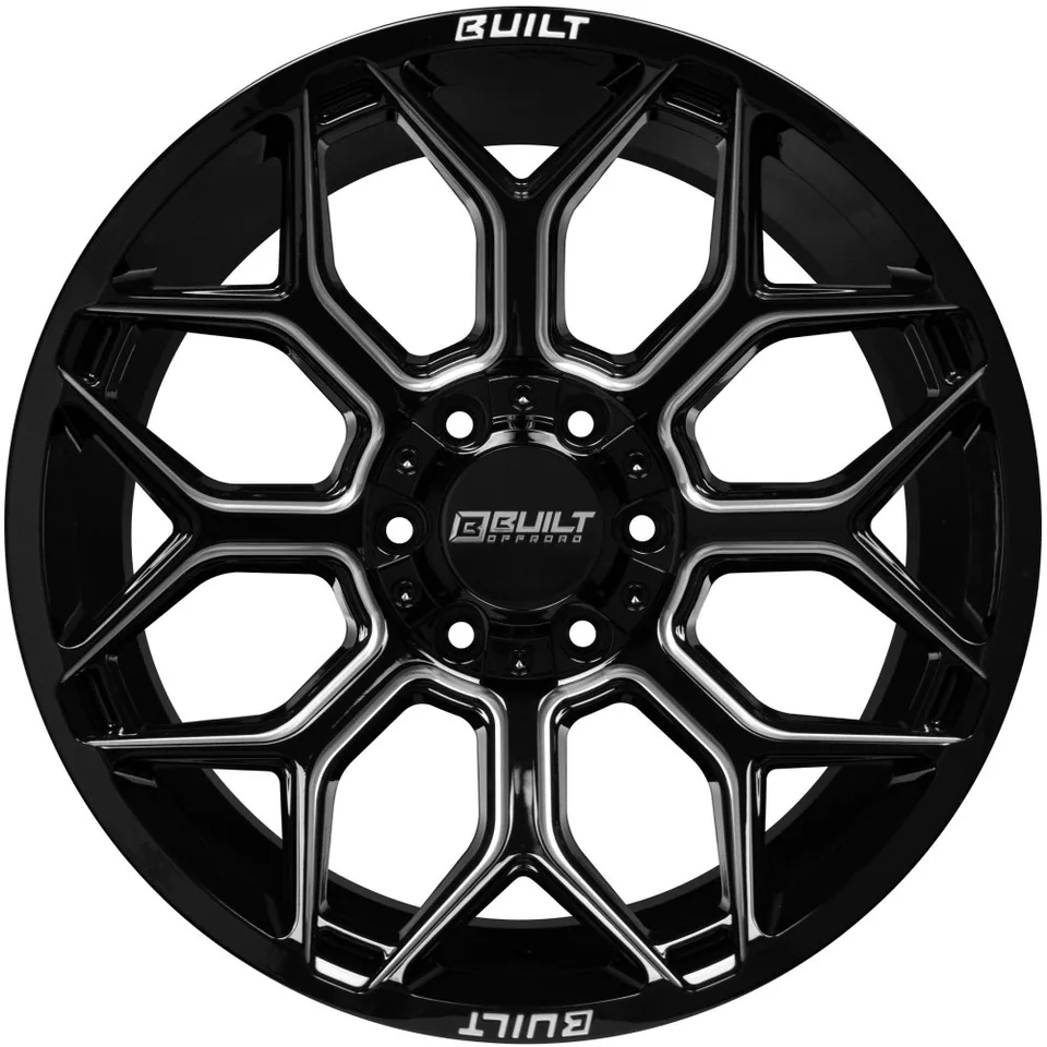 Built Off-Road BTO-4 Gloss Black Milled 6x135 2 of 3