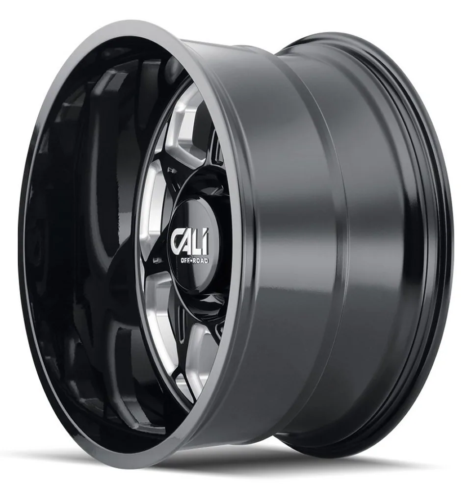 Cali Off-Road Sevenfold 9111BM Gloss Black w/ Milled Spokes 1 of 3