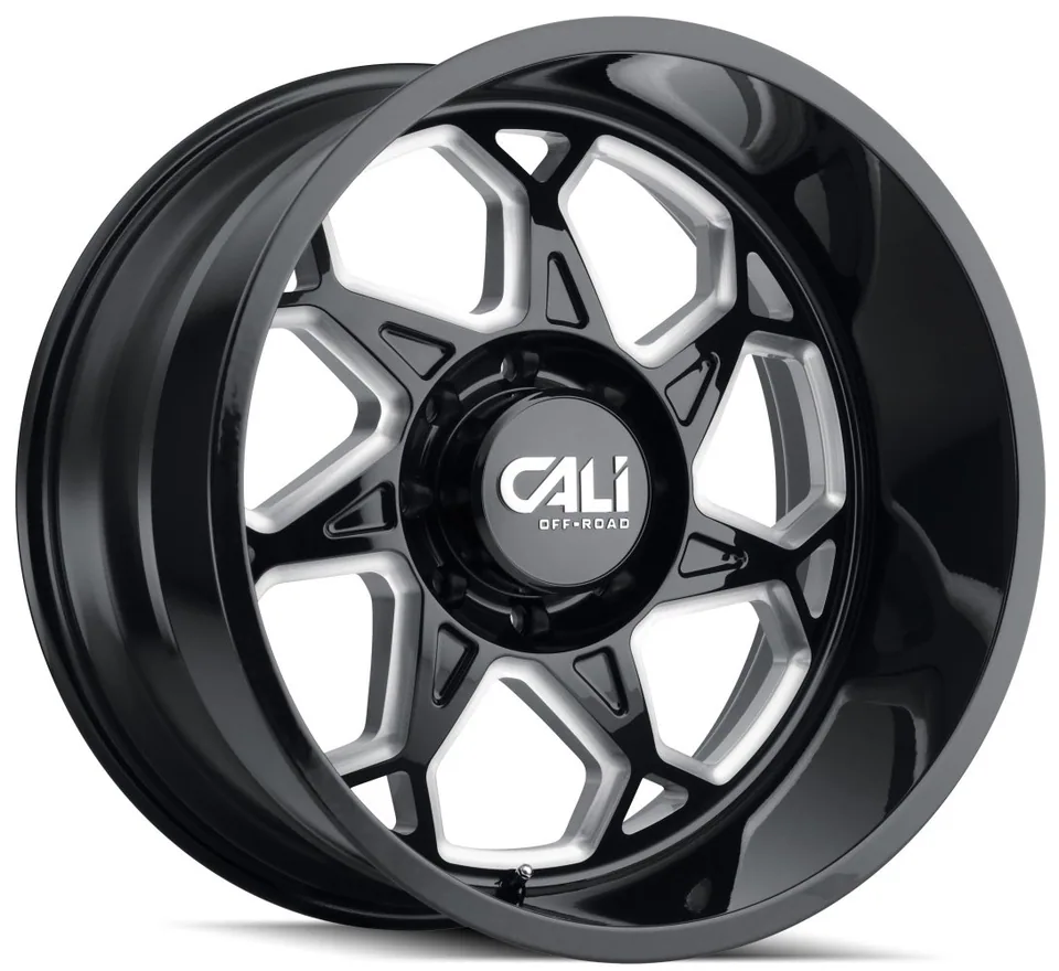 Cali Off-Road Sevenfold 9111BM Gloss Black w/ Milled Spokes 2 of 3
