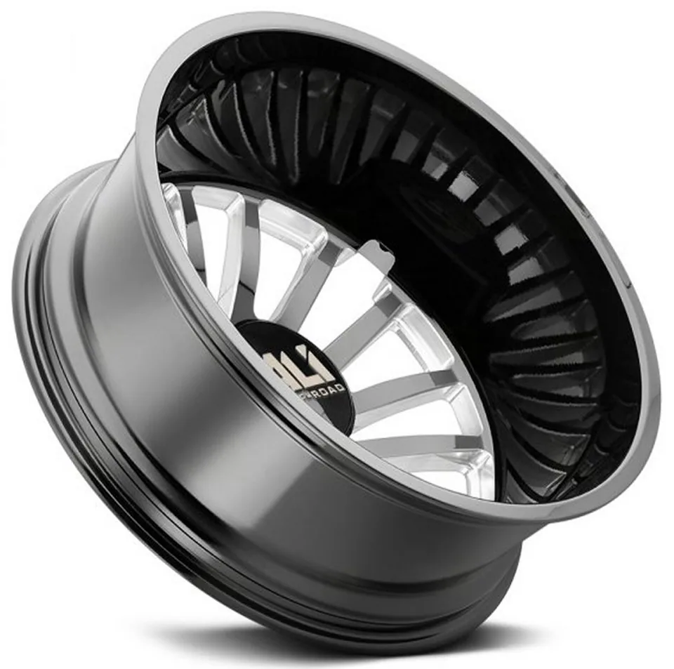 Cali Off-Road Summit Dually Rear Lifted 9110D Gloss Black w/ Milled Spokes 142.0 C.B. 2 of 2