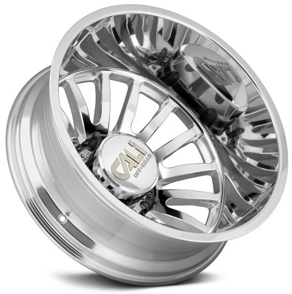 Cali Off-Road Summit Dually Rear Lifted 9110D Polished w/ Milled Spokes 124.9 C.B. 2 of 2