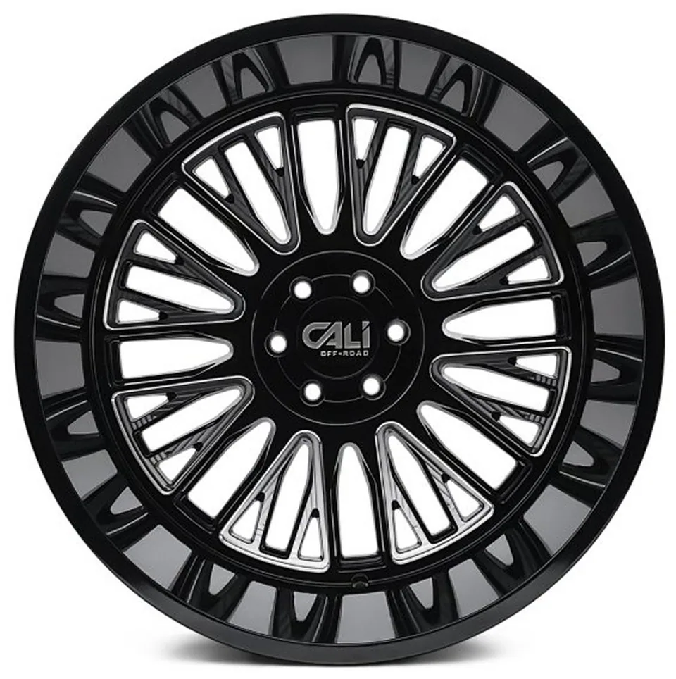 Cali Off-Road Vertex 9116 Gloss Black Milled 2 of 3