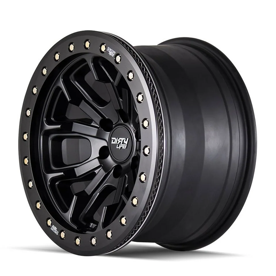 Dirty Life 9303 DT-1 Matte Black w/ Simulated Beadlock Black Ring 2 of 3