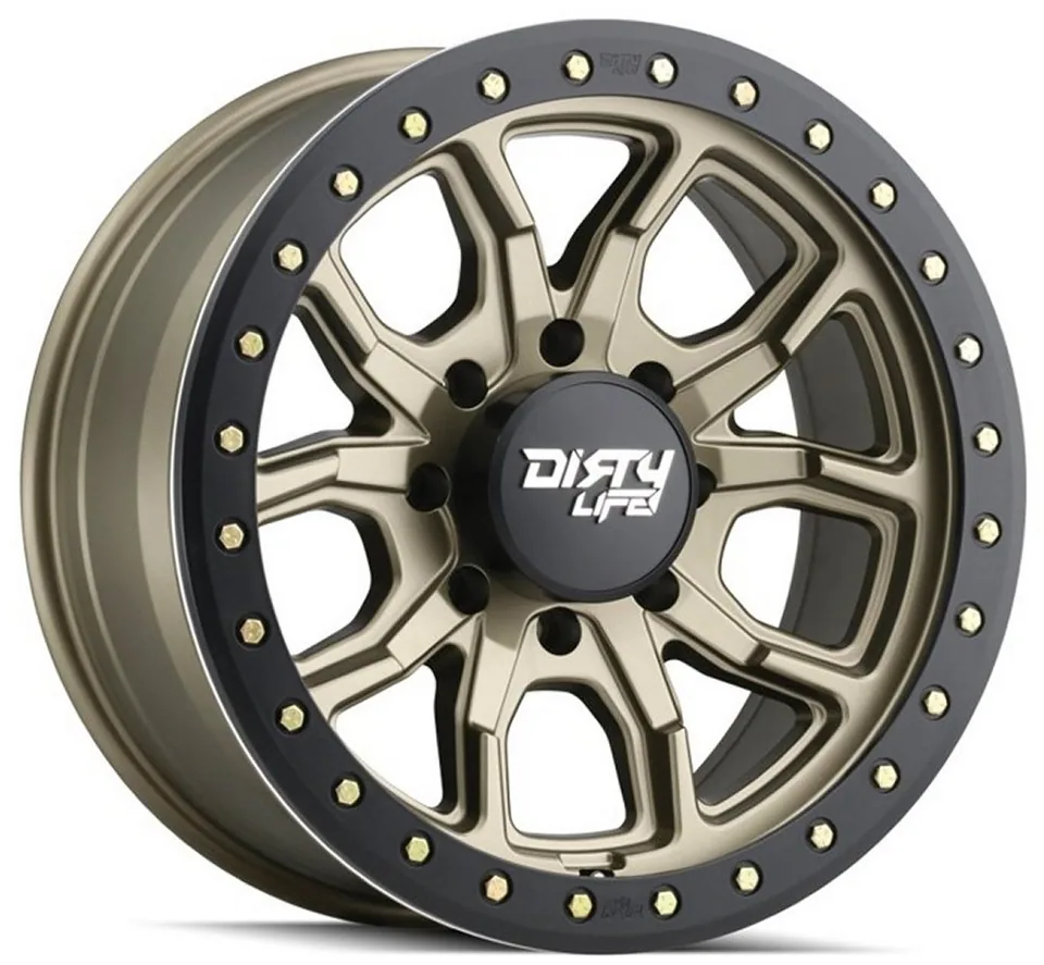 Dirty Life 9303 DT-1 Satin Gold w/ Simulated Beadlock Black Ring 2 of 6