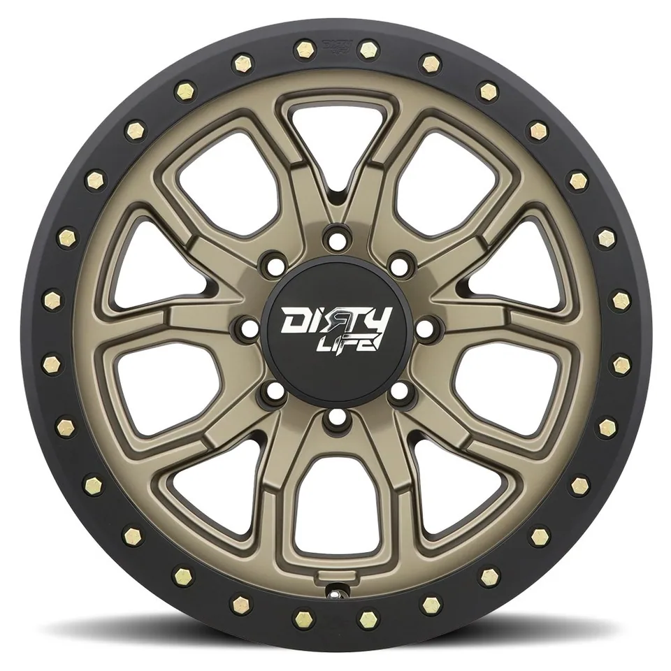 Dirty Life 9303 DT-1 Satin Gold w/ Simulated Beadlock Black Ring 3 of 6