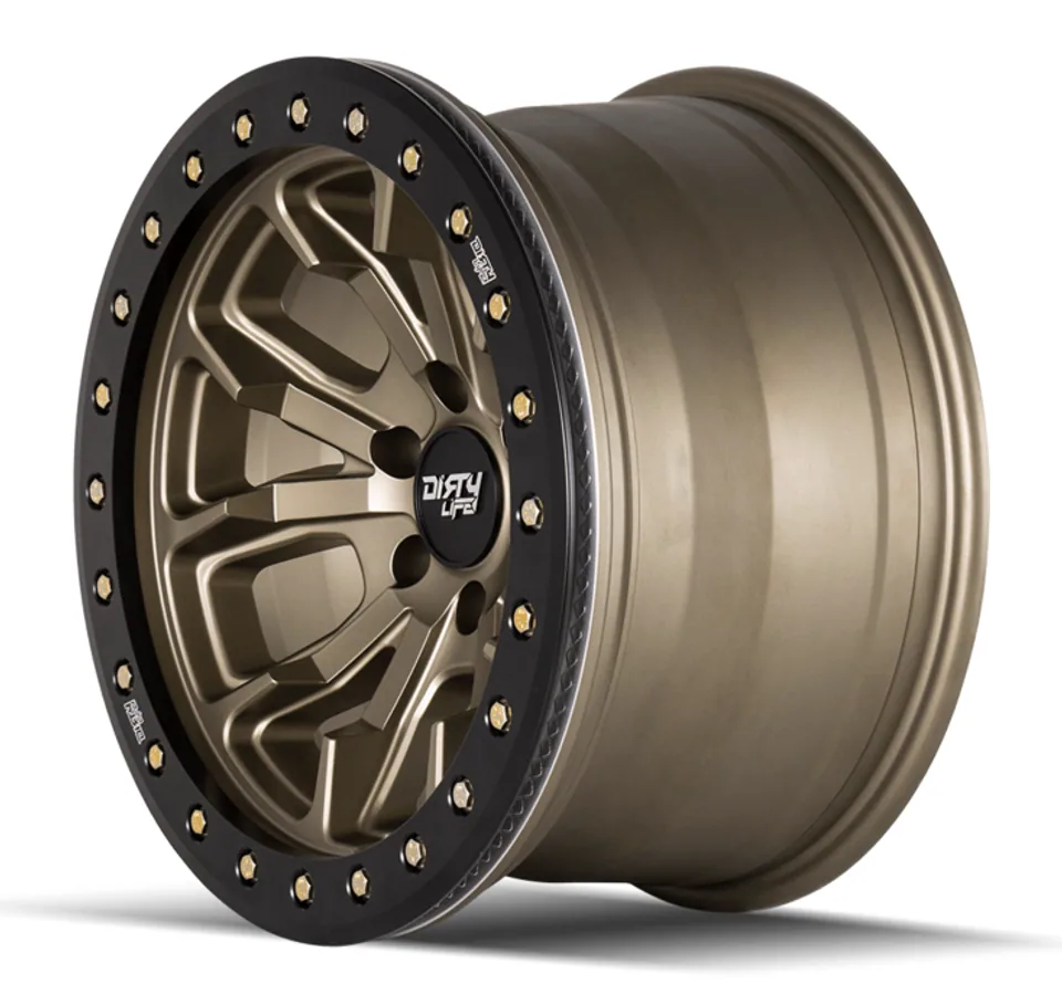 Dirty Life 9303 DT-1 Satin Gold w/ Simulated Beadlock Black Ring 4 of 6