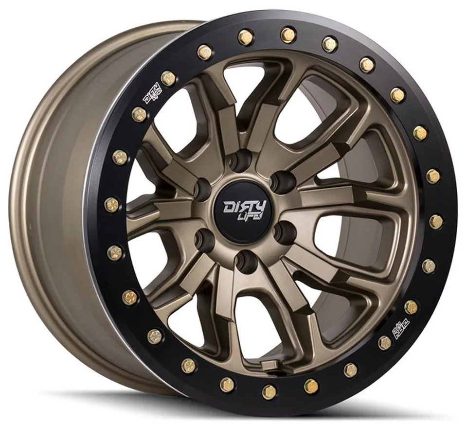Dirty Life 9303 DT-1 Satin Gold w/ Simulated Beadlock Black Ring 6 of 6