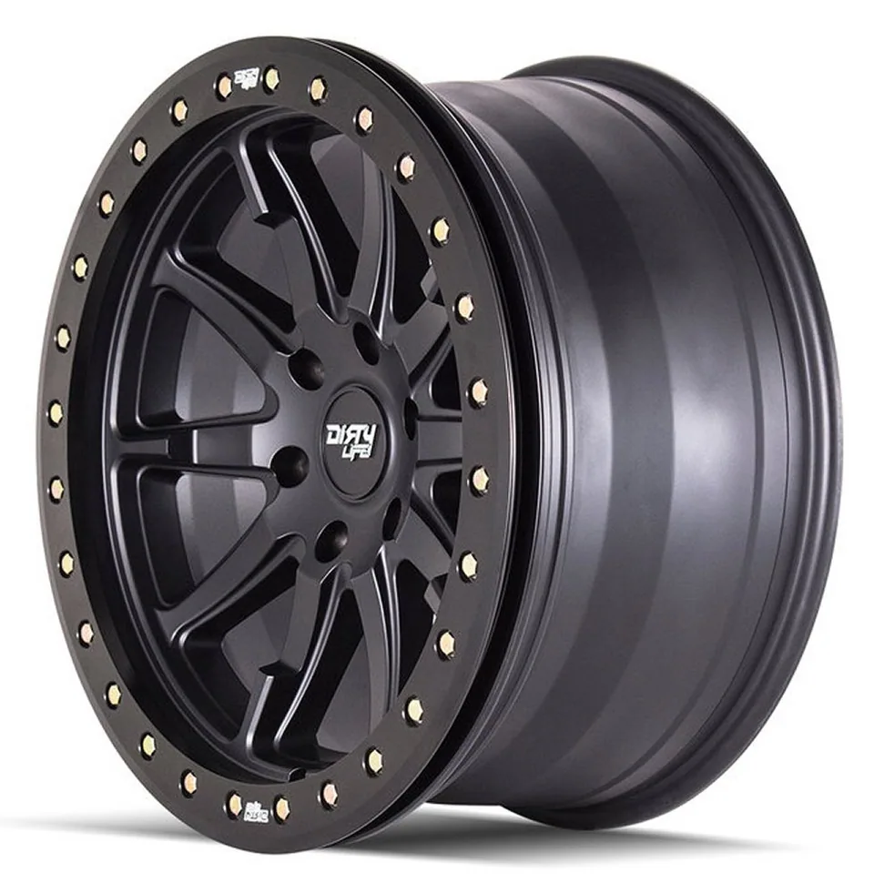 Dirty Life 9304 DT-2 Matte Black w/ Simulated Beadlock Black Ring 2 of 3