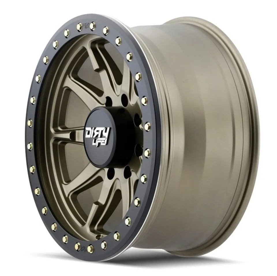 Dirty Life 9304 DT-2 Satin Gold w/ Simulated Beadlock Black Ring 3 of 3