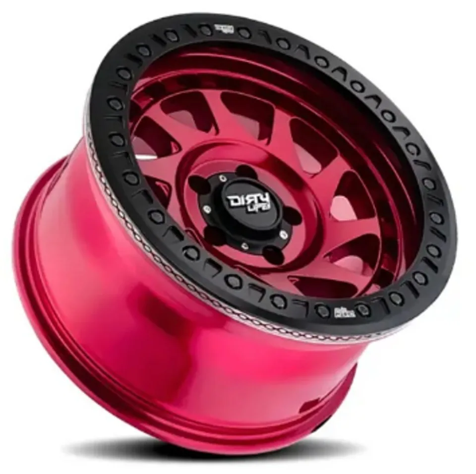 Dirty Life 9313 Nigma Race Beadlock Candy Red w/ Black Ring 2 of 3