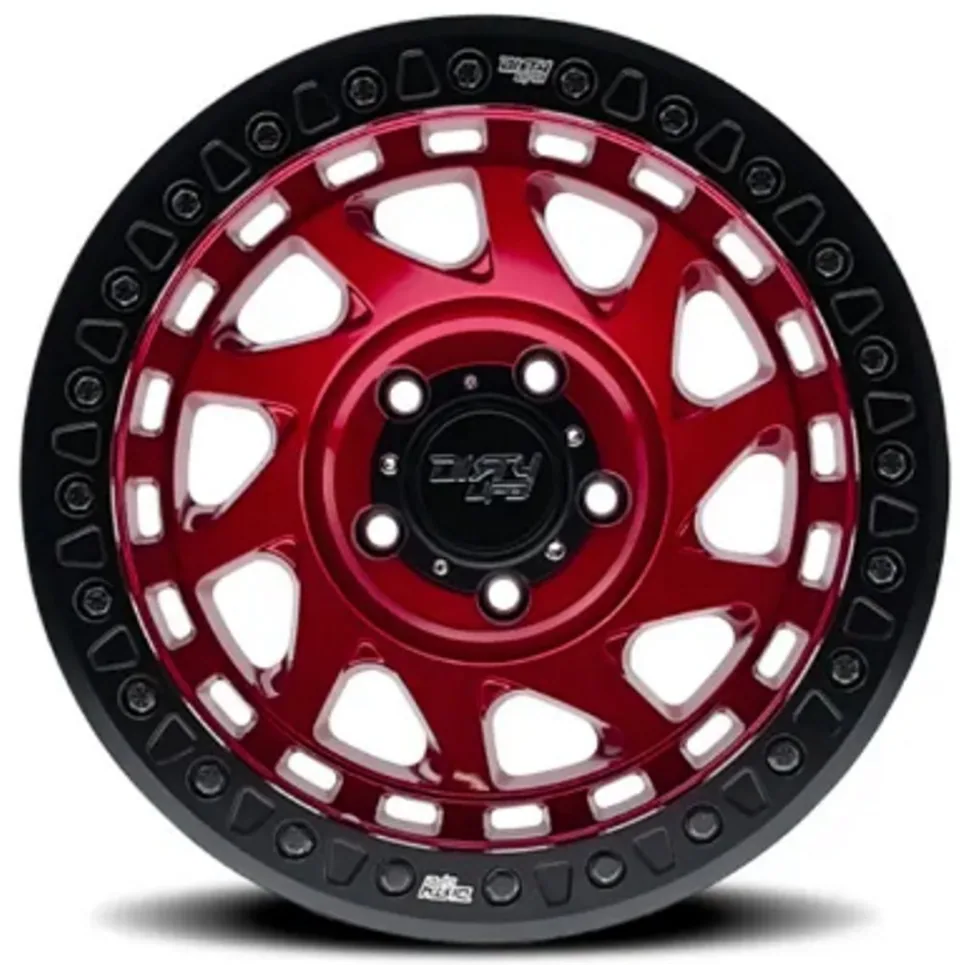 Dirty Life 9313 Nigma Race Beadlock Candy Red w/ Black Ring 3 of 3