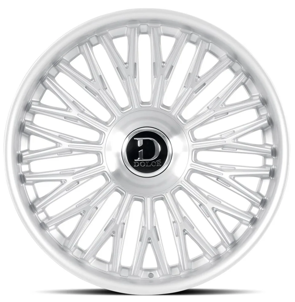 Dolce Luxury Lusso Gloss Silver Brushed w/ Stainless Lip 6x135 2 of 3