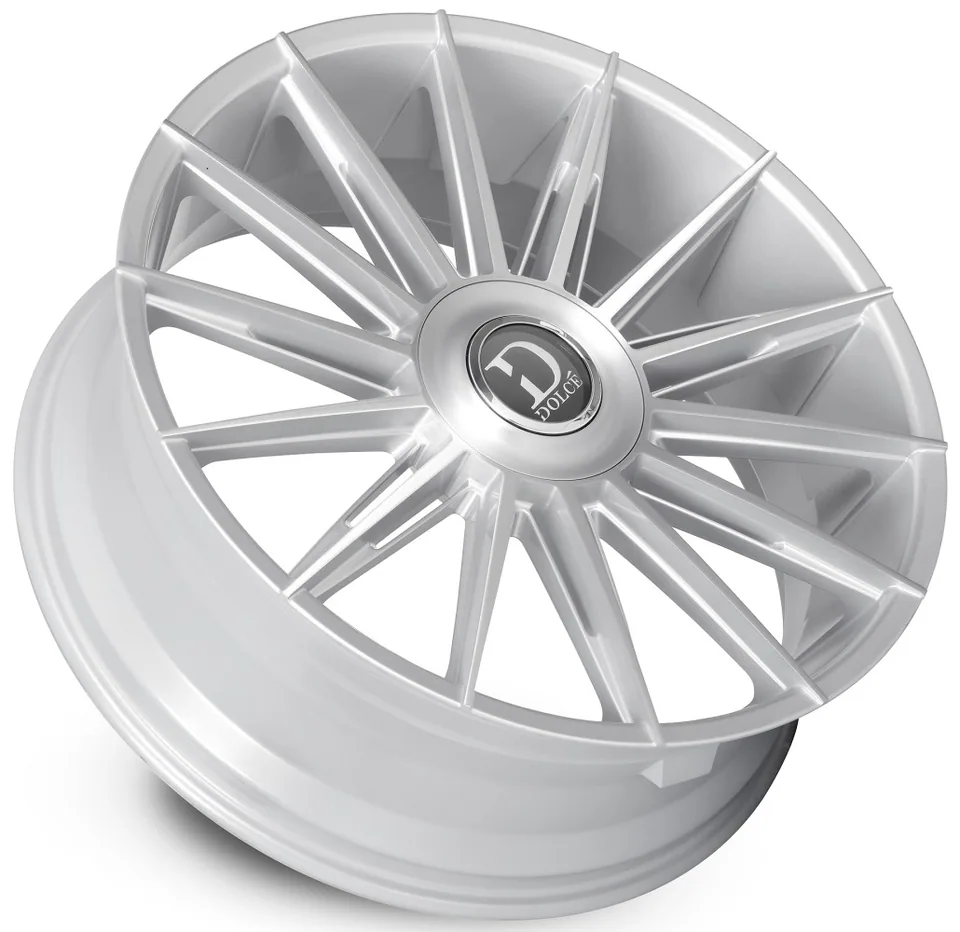 Dolce Luxury Mirelli Gloss Silver Brushed 5x112 | 3 of 3