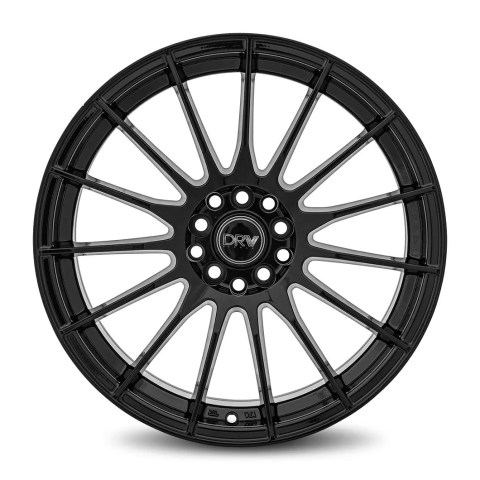 DRW D15 Gloss Black 4x4.25/108 2 of 3