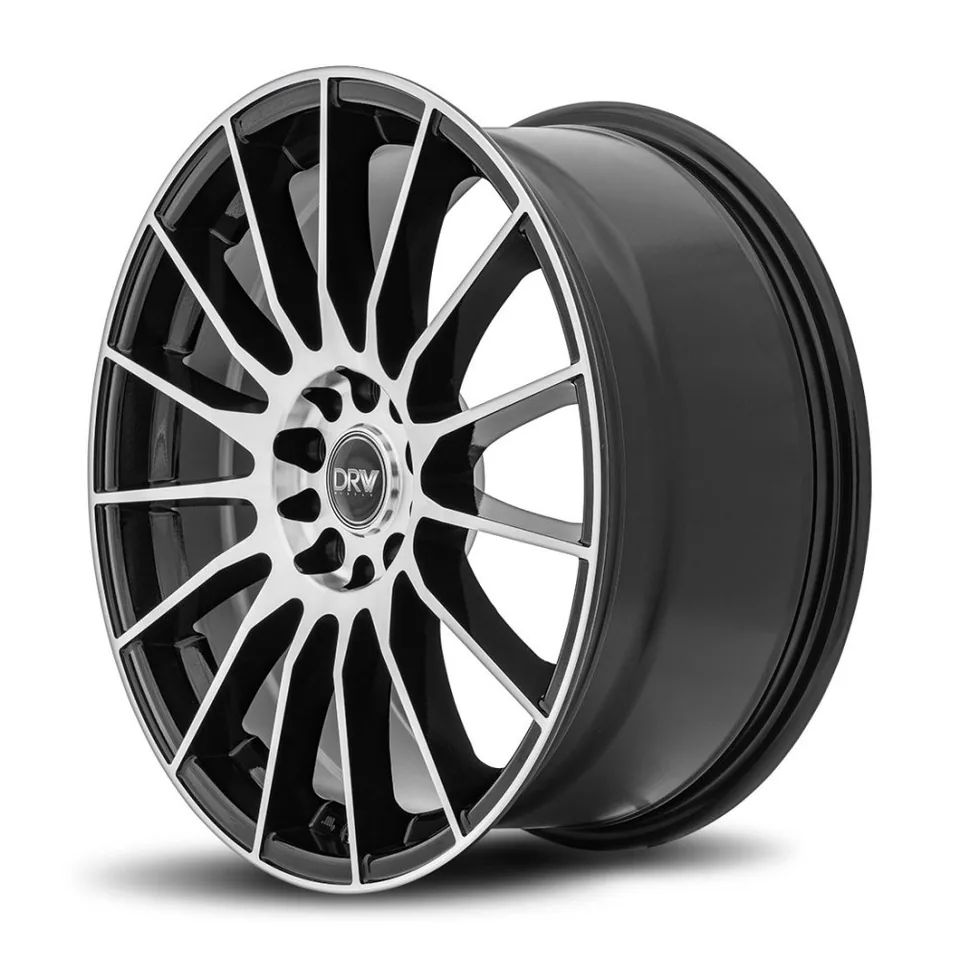 DRW D15 Gloss Black Machined Face 5x105 3 of 3