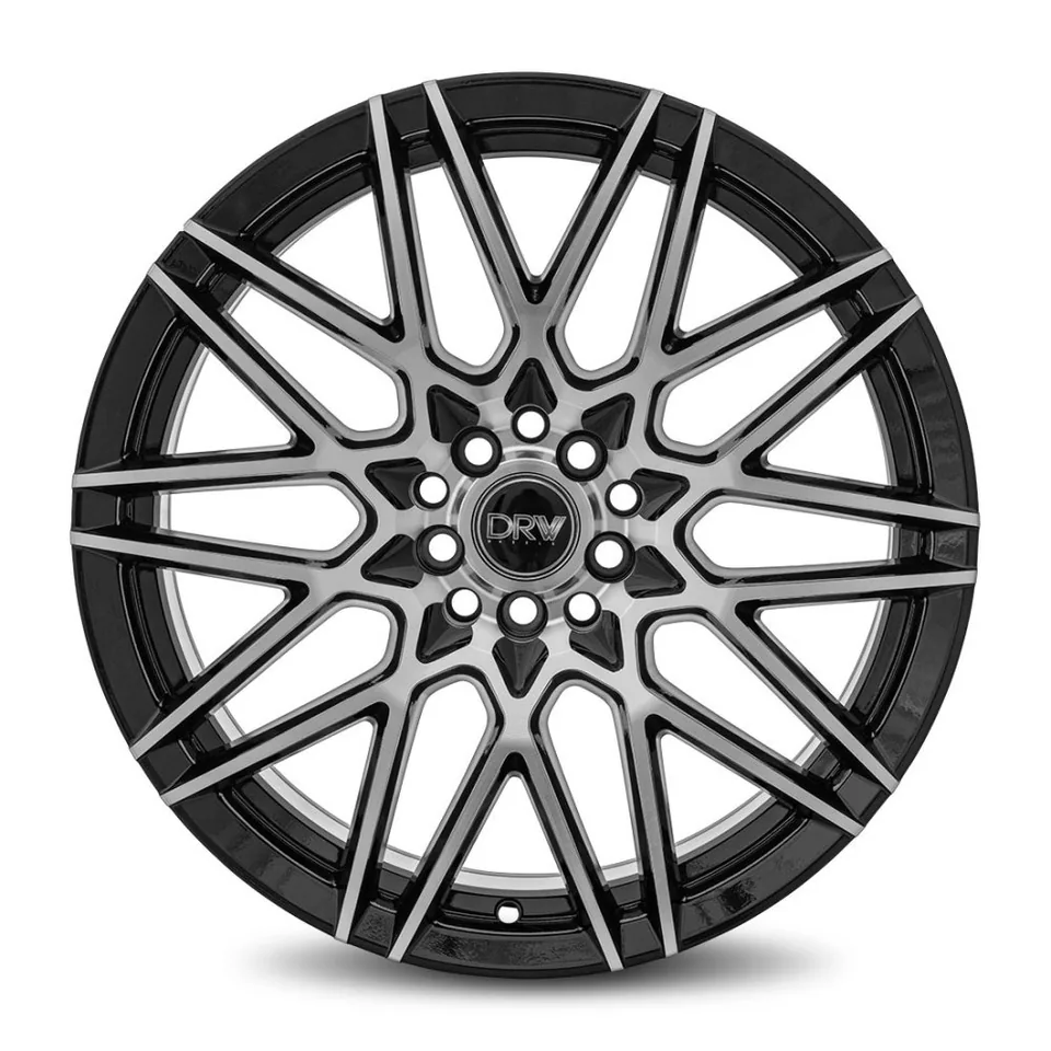 DRW D17 Gloss Black Machined Face 4x4.25/108 2 of 3