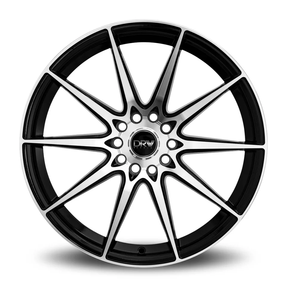 DRW D19 Gloss Black Machined Face 5x4.25/108 2 of 3