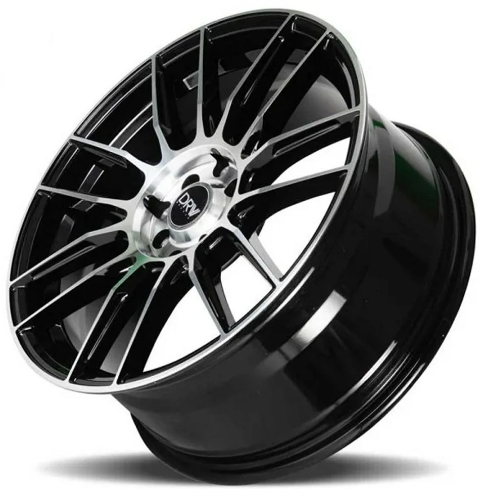 DRW D22 Gloss Black Machined Face 4x4.25/108 2 of 2