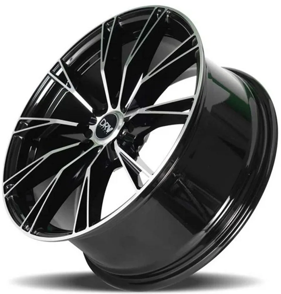 DRW D23 Gloss Black Machined Face 5x100 3 of 3