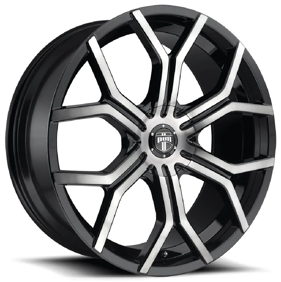 Dub Royalty Gloss Black Machined w/ DDT S209 6x135 1 of 2