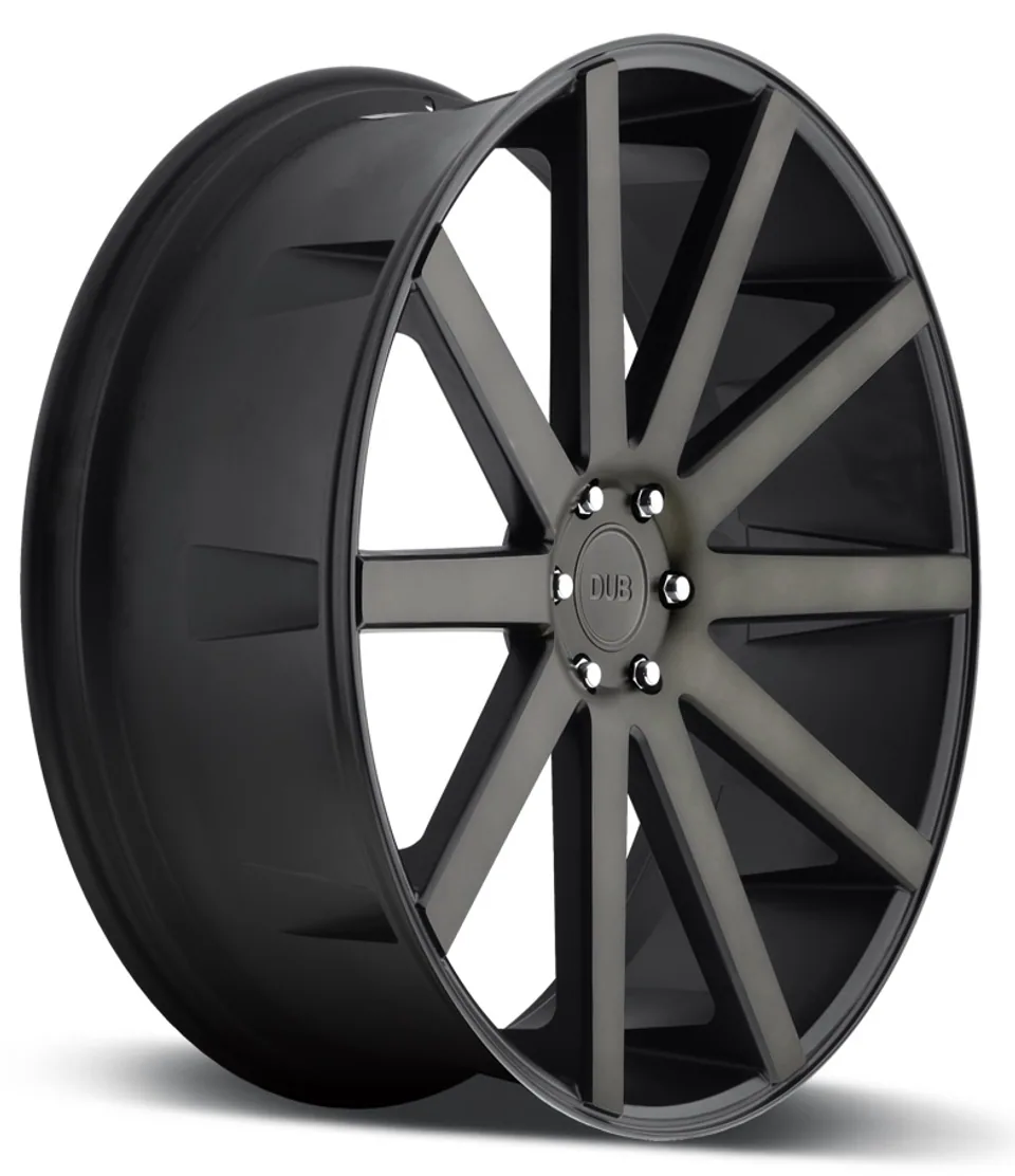 Dub Shot Calla Matte Black Machined w/ Tint S121 2 of 3