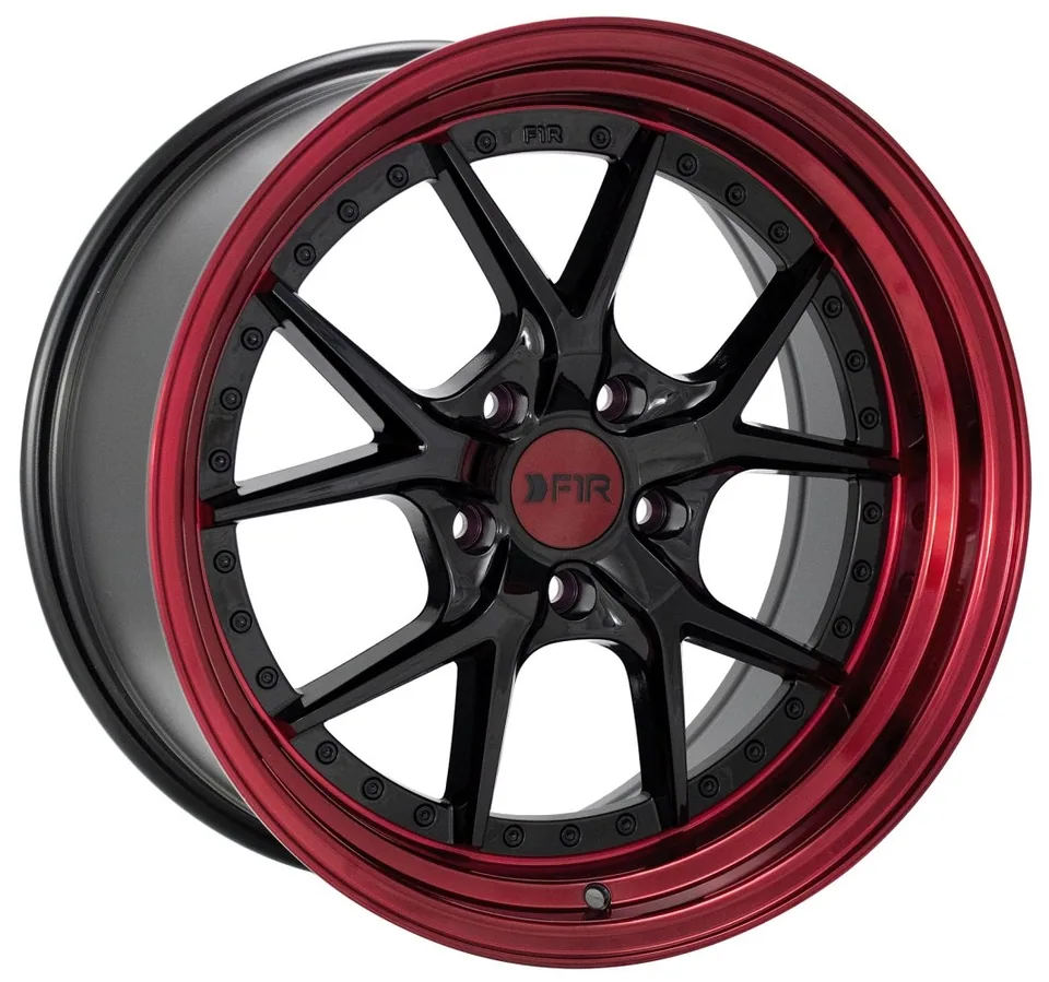 F1R F105 Gloss Black w/ Red Lip 1 of 3