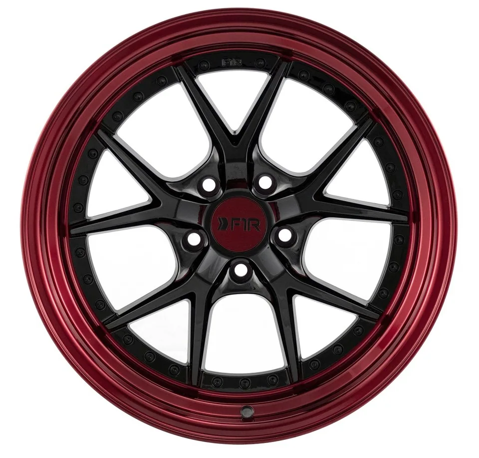 F1R F105 Gloss Black w/ Red Lip 2 of 3