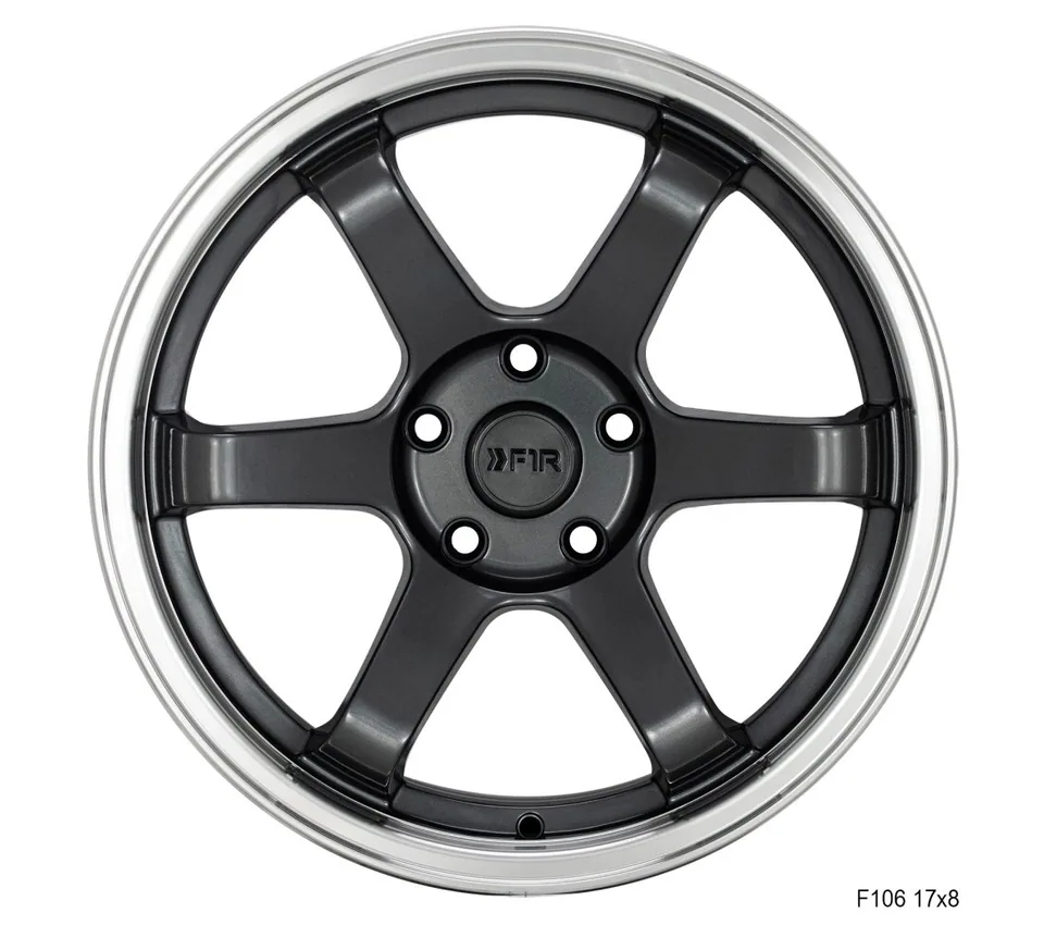 F1R F106 Gunmetal w/ Polished Lip 2 of 2