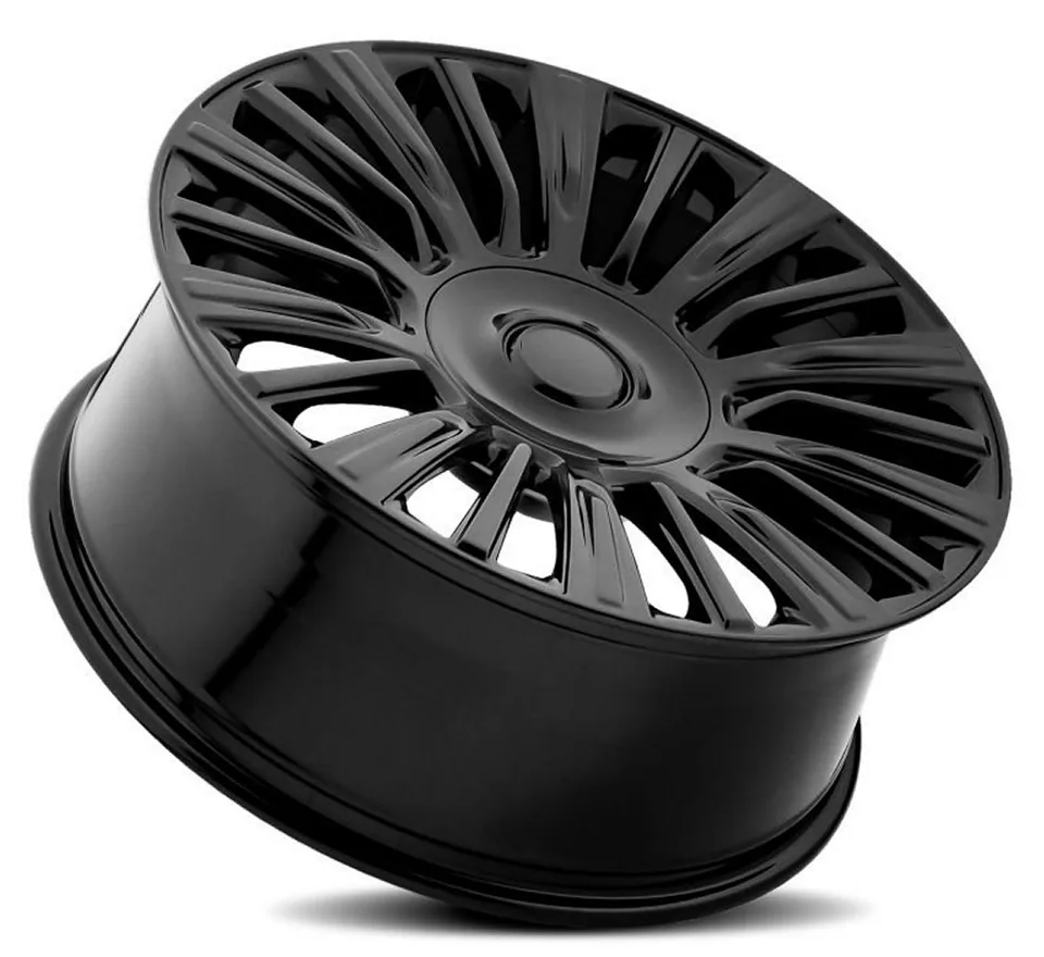 Factory Reproductions Replica Cadillac Escalade Platinum Replica Wheel Gloss Black FR91 2 of 2